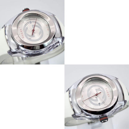 GUCCI 137.3 Quartz Watch Wristwatch Sherry Line Silver Women's Authentic