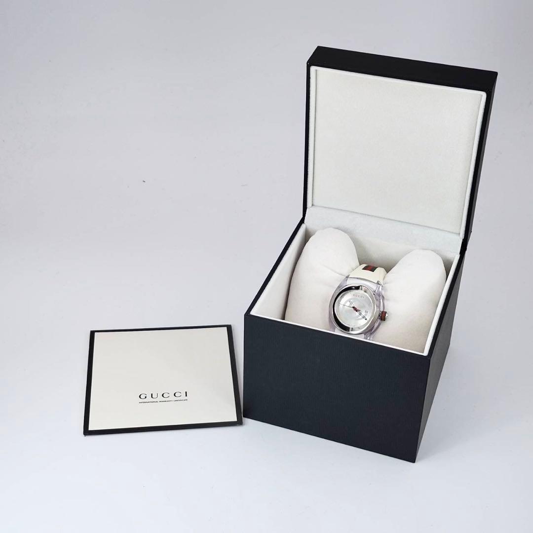 GUCCI 137.3 Quartz Watch Wristwatch Sherry Line Silver Women's Authentic