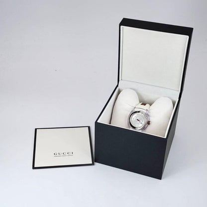 GUCCI 137.3 Quartz Watch Wristwatch Sherry Line Silver Women's Authentic