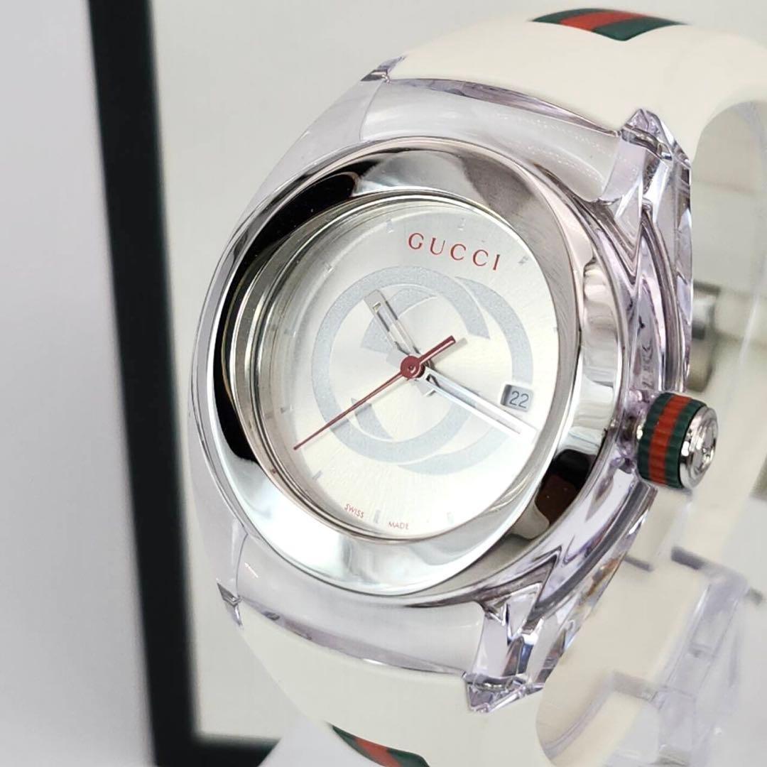 GUCCI 137.3 Quartz Watch Wristwatch Sherry Line Silver Women's Authentic