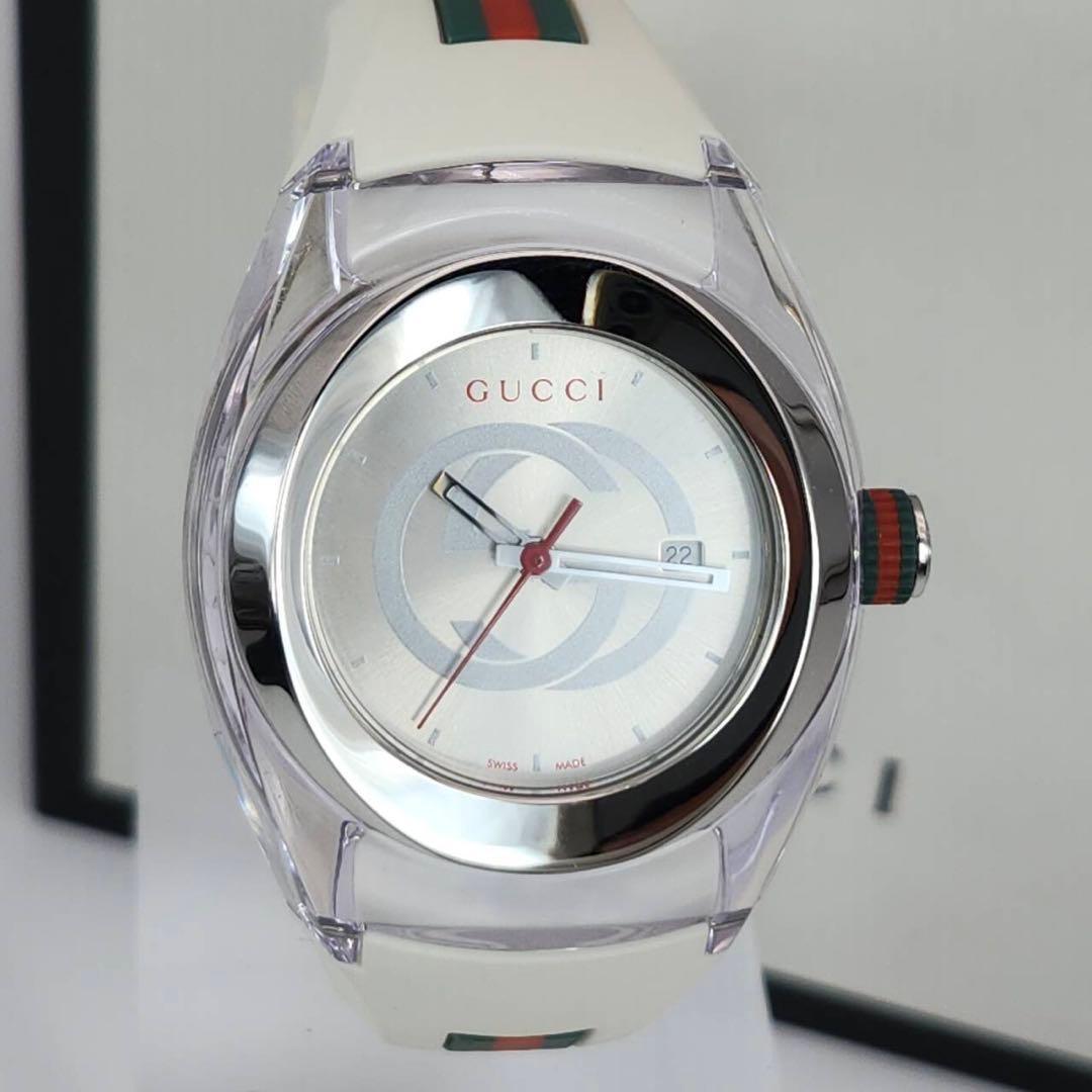 GUCCI 137.3 Quartz Watch Wristwatch Sherry Line Silver Women's Authentic