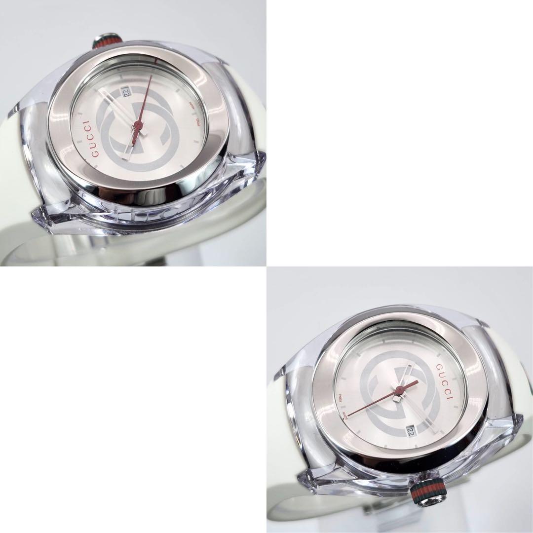 GUCCI 137.3 Quartz Watch Wristwatch Sherry Line Silver Women's Authentic