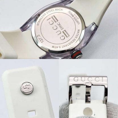 GUCCI 137.3 Quartz Watch Wristwatch Sherry Line Silver Women's Authentic