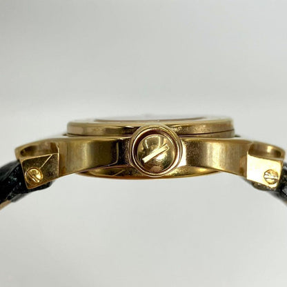 GUCCI 6600L Quartz Watch Wristwatch Gold White Women's Authentic