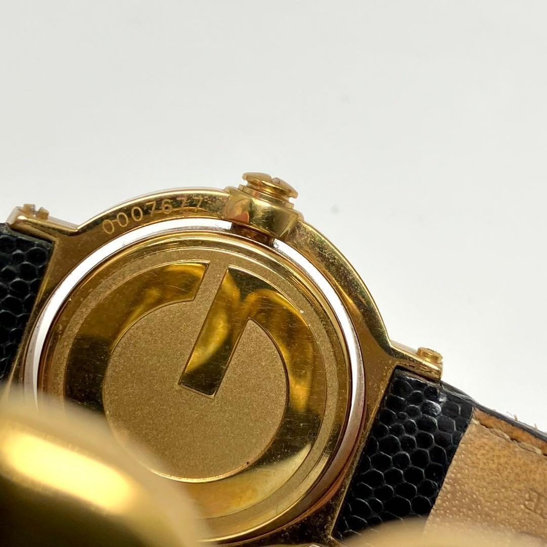 GUCCI 6600L Quartz Watch Wristwatch Gold White Women's Authentic