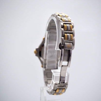 GUCCI 9040L Quartz Watch Wristwatch GG Gold Silver Black Women's Authentic