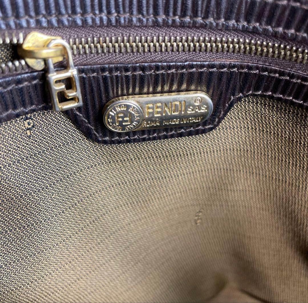 FENDI Hand Shoulder Bag Tote Purse 2way FF Authentic