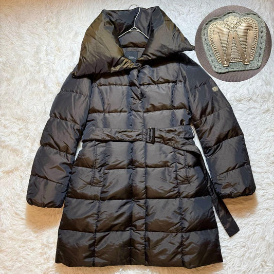 Weekend Max Mara Down Coat Asian fit L 40 US size M Khaki Brown Authentic