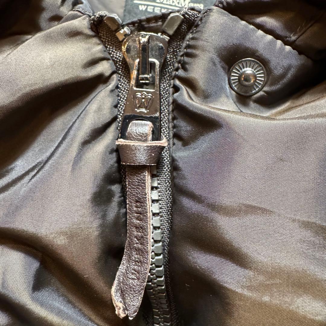 Weekend Max Mara Down Coat Asian fit L 40 US size M Khaki Brown Authentic