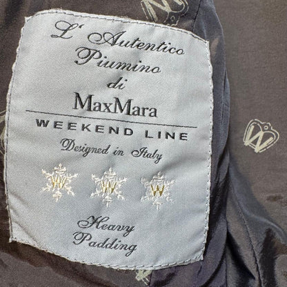 Weekend Max Mara Down Coat Asian fit L 40 US size M Khaki Brown Authentic