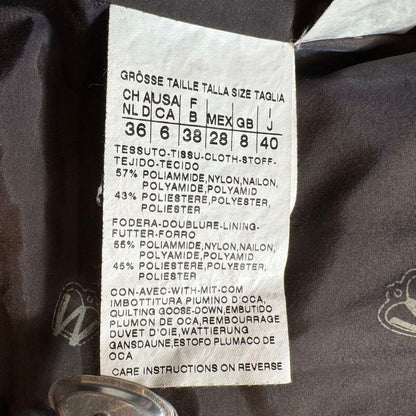 Weekend Max Mara Down Coat Asian fit L 40 US size M Khaki Brown Authentic