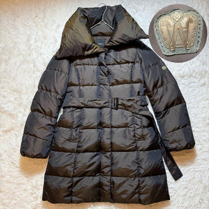 Weekend Max Mara Down Coat Asian fit L 40 US size M Khaki Brown Authentic