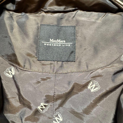 Weekend Max Mara Down Coat Asian fit L 40 US size M Khaki Brown Authentic