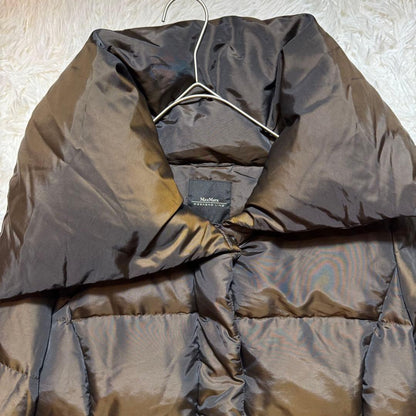 Weekend Max Mara Down Coat Asian fit L 40 US size M Khaki Brown Authentic