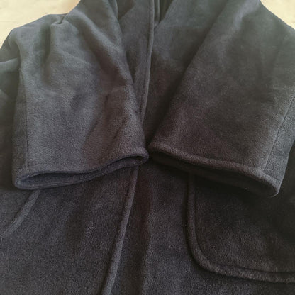 Max Mara Gown Coat Asian fit XL 42 US size L Navy Authentic