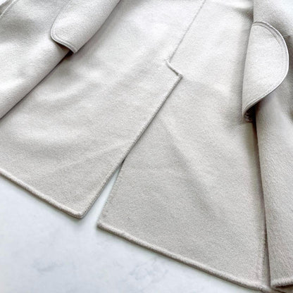 S Max Mara CUCITO A MANO Coat Asian fit L 40 US size M Beige Authentic