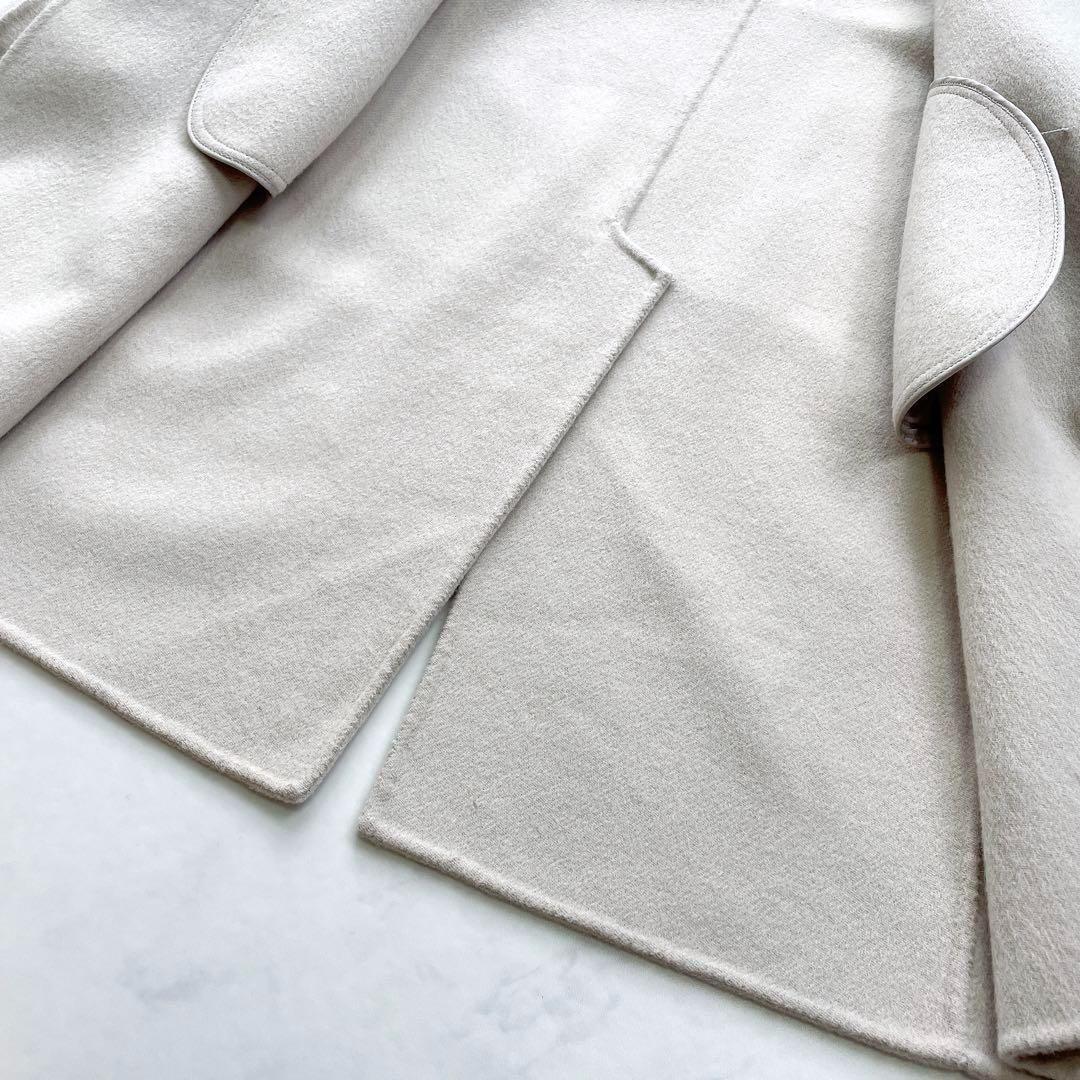 S Max Mara CUCITO A MANO Coat Asian fit L 40 US size M Beige Authentic