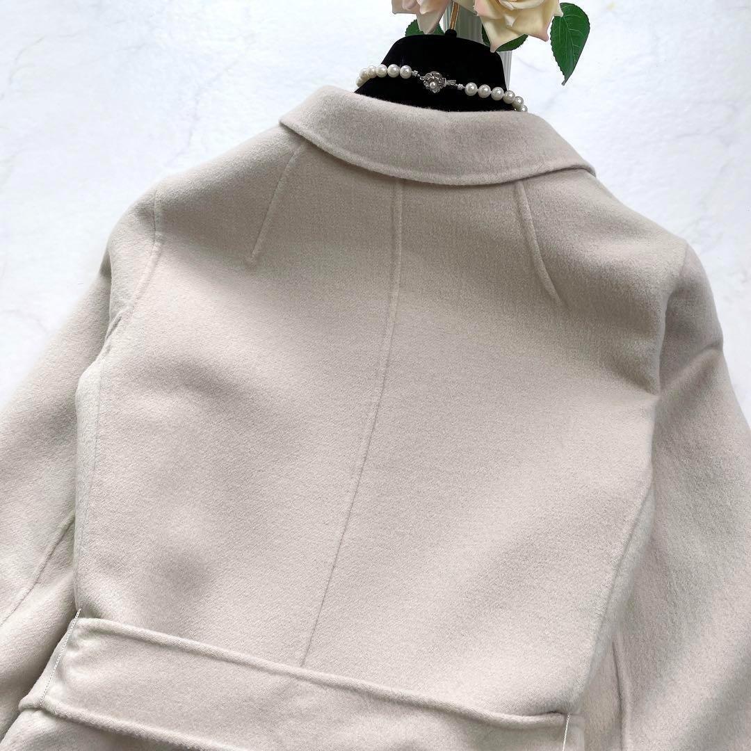 S Max Mara CUCITO A MANO Coat Asian fit L 40 US size M Beige Authentic