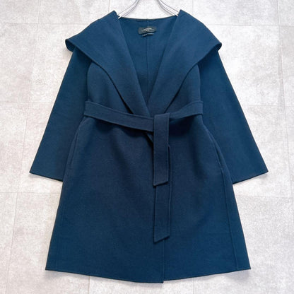 Weekend Max Mara Cucito A Mano Coat Asian fit S 36 US size XS Navy Authentic