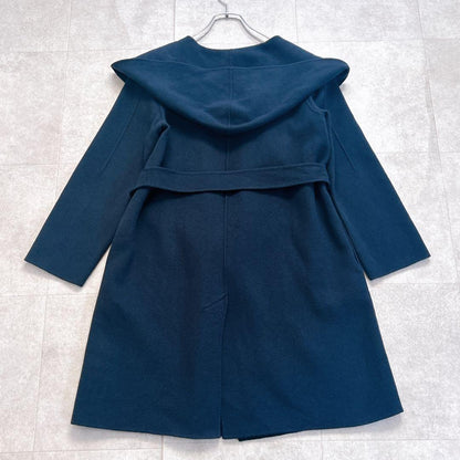 Weekend Max Mara Cucito A Mano Coat Asian fit S 36 US size XS Navy Authentic