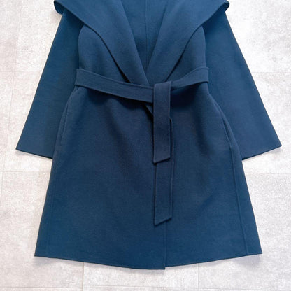 Weekend Max Mara Cucito A Mano Coat Asian fit S 36 US size XS Navy Authentic