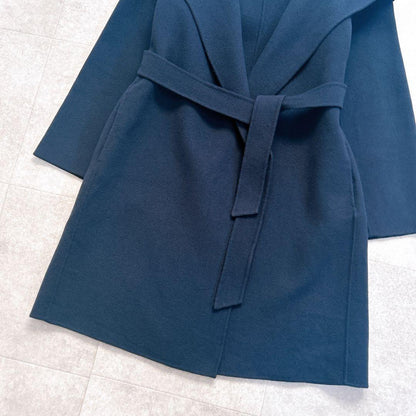 Weekend Max Mara Cucito A Mano Coat Asian fit S 36 US size XS Navy Authentic