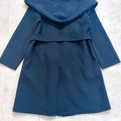 Weekend Max Mara Cucito A Mano Coat Asian fit S 36 US size XS Navy Authentic