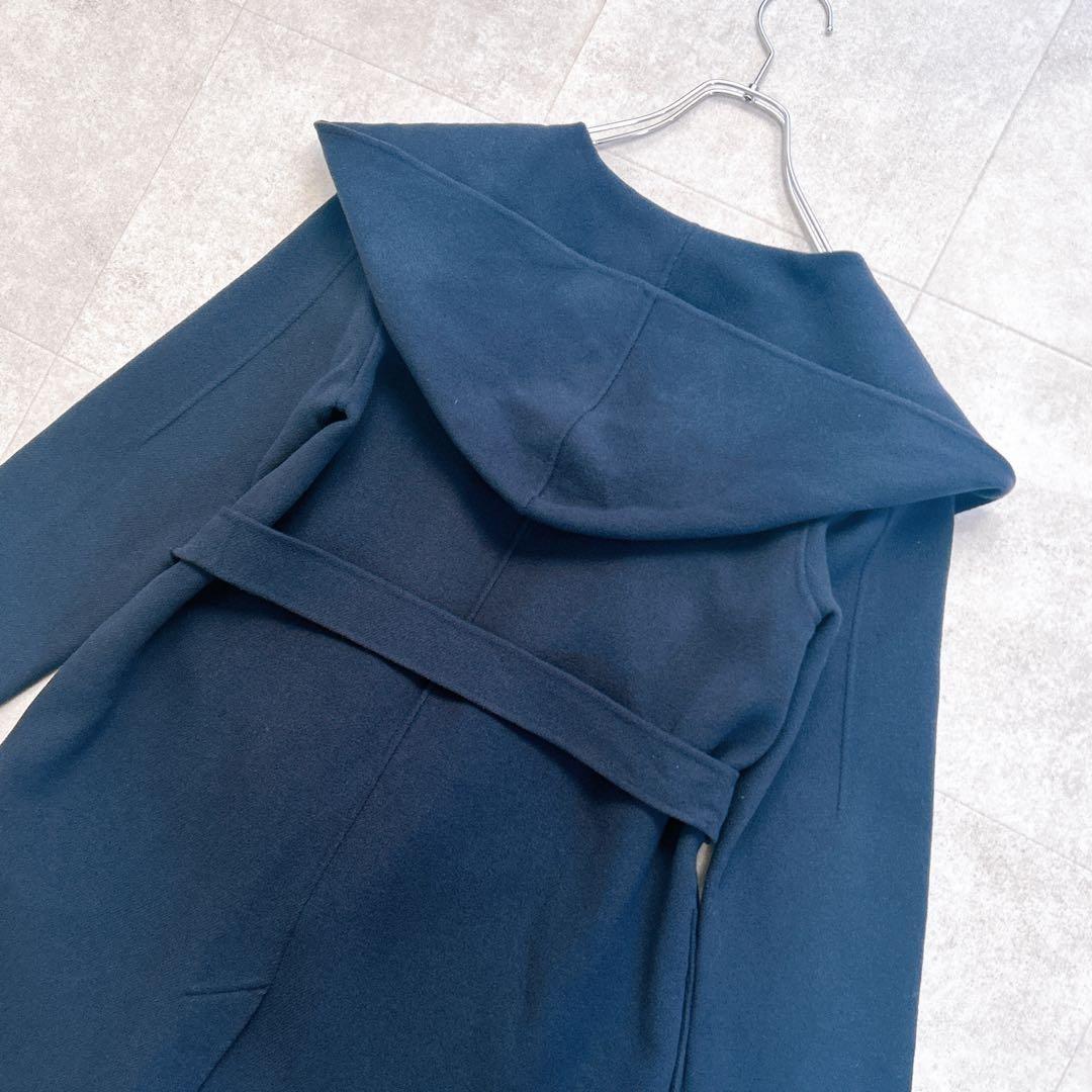 Weekend Max Mara Cucito A Mano Coat Asian fit S 36 US size XS Navy Authentic