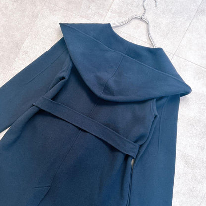 Weekend Max Mara Cucito A Mano Coat Asian fit S 36 US size XS Navy Authentic