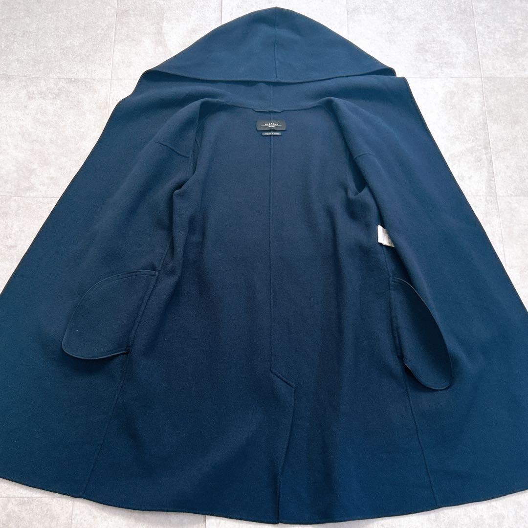 Weekend Max Mara Cucito A Mano Coat Asian fit S 36 US size XS Navy Authentic