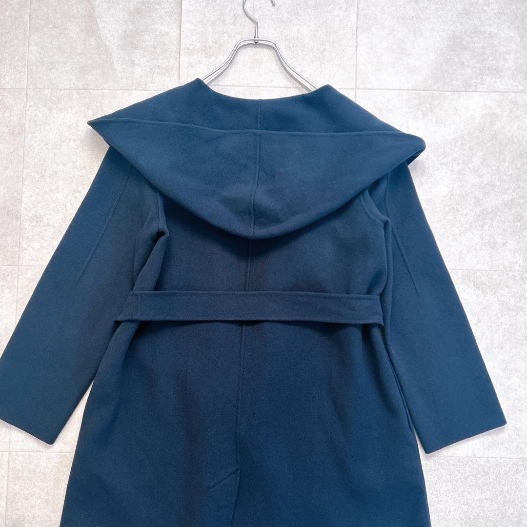 Weekend Max Mara Cucito A Mano Coat Asian fit S 36 US size XS Navy Authentic