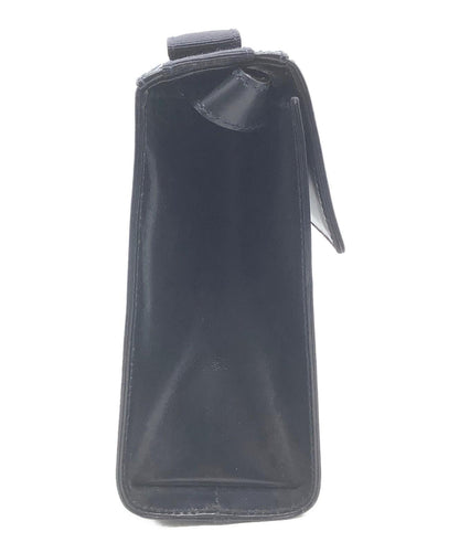 Salvatore Ferragamo Shoulder Bag Purse Leather Navy Black Authentic