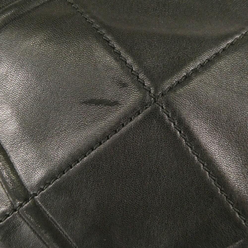 Salvatore Ferragamo Hand Bag Tote Purse Logo Leather Black Authentic