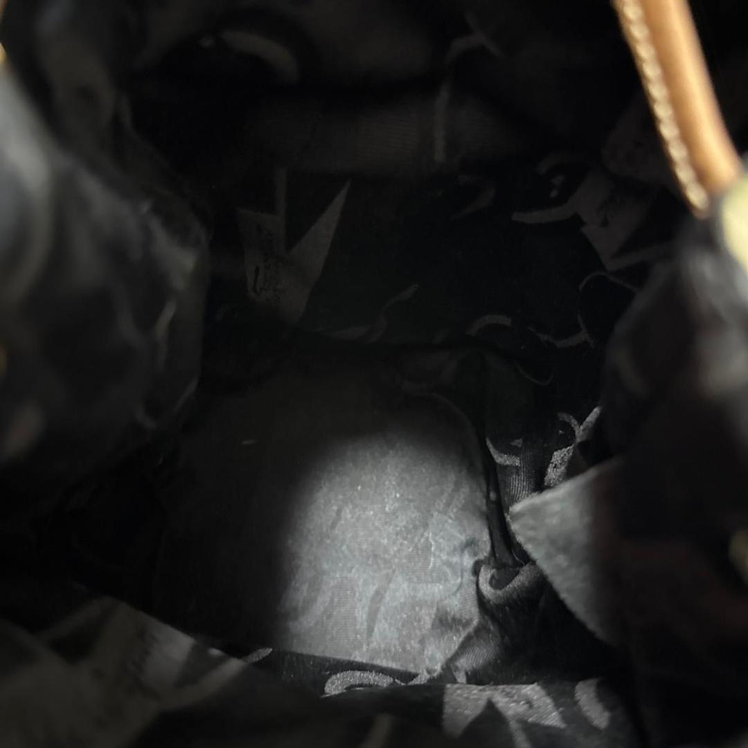 Salvatore Ferragamo Shoulder Bag Purse Leather Brown Off White Authentic