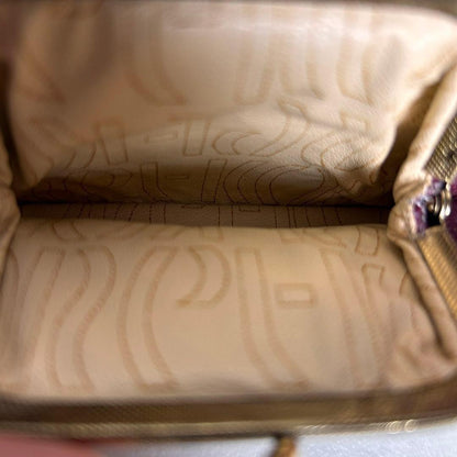 Christian Dior Shoulder Bag Purse Old Leather Bordeaux Authentic