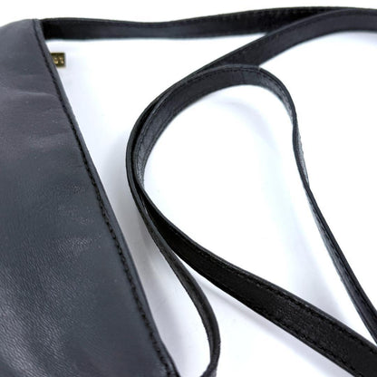 LOEWE Smartphone Shoulder Mini Bag Purse Logo Leather Black Authentic