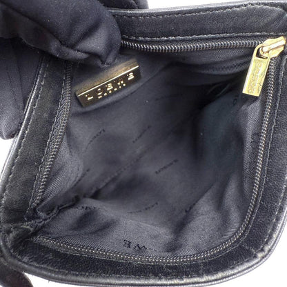 LOEWE Smartphone Shoulder Mini Bag Purse Logo Leather Black Authentic
