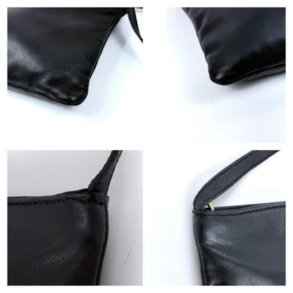 LOEWE Smartphone Shoulder Mini Bag Purse Logo Leather Black Authentic