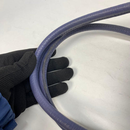 LOEWE Hand Bag Tote Purse Logo Leather Blue Purple Authentic