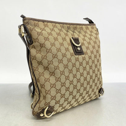 GUCCI Shoulder Bag Purse GG Canvas Brown Beige Authentic