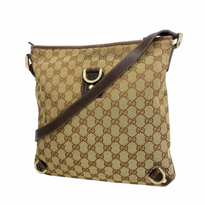 GUCCI Shoulder Bag Purse GG Canvas Brown Beige Authentic