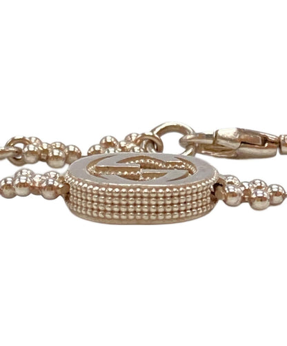GUCCI Bracelet Bangle Interlocking G Silver 925 Women Accessory Authentic
