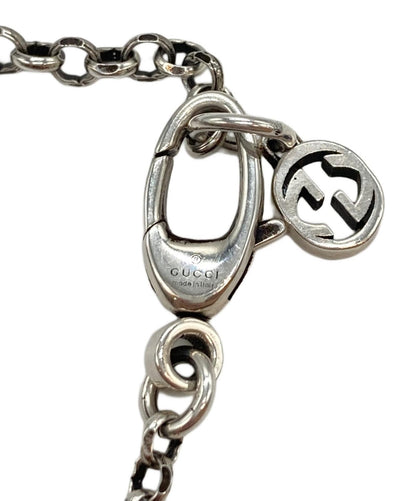 GUCCI Bracelet Bangle Double G key charm Silver Unisex Accessory Authentic