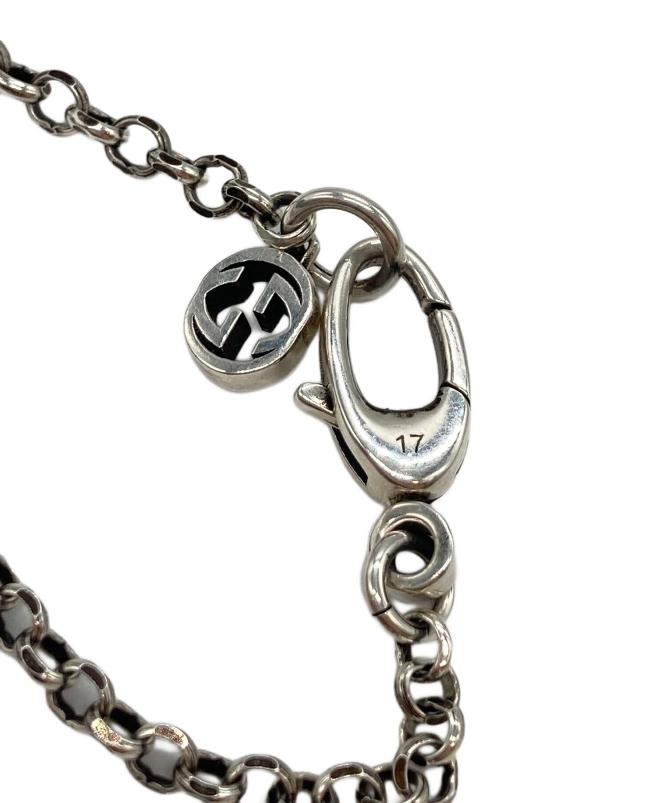 GUCCI Bracelet Bangle Double G key charm Silver Unisex Accessory Authentic