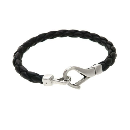 GUCCI Bracelet Bangle Leather Black Women Accessory Authentic