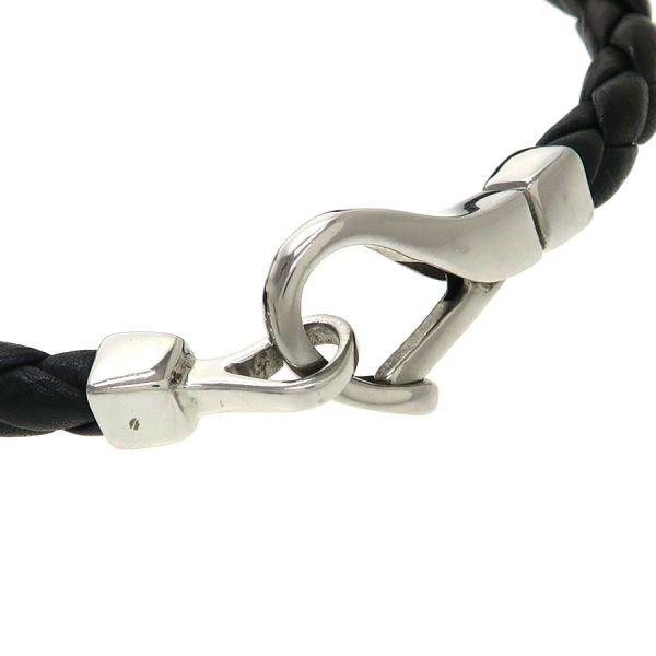 GUCCI Bracelet Bangle Leather Black Women Accessory Authentic