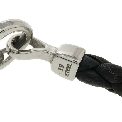 GUCCI Bracelet Bangle Leather Black Women Accessory Authentic