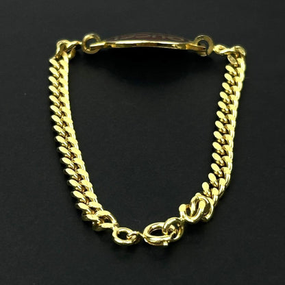 GUCCI Bracelet Bangle Old Logo Gold Women Accessory Authentic