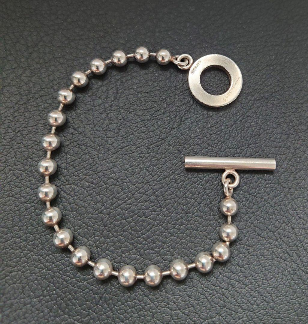 GUCCI Bracelet Bangle ball chain Silver Women Accessory Authentic