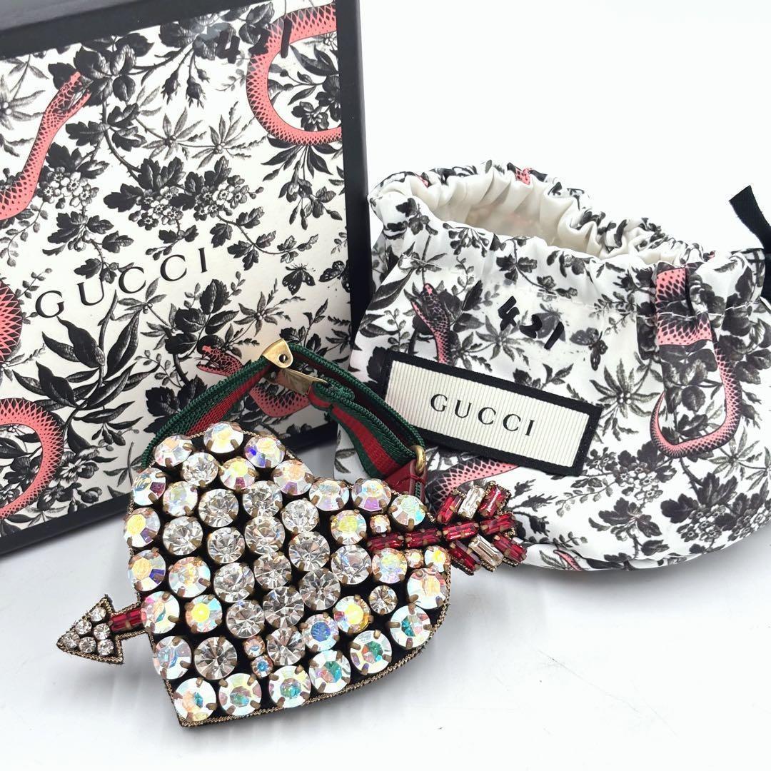 GUCCI Bracelet Bangle Sherry Line Heart Women Accessory Authentic